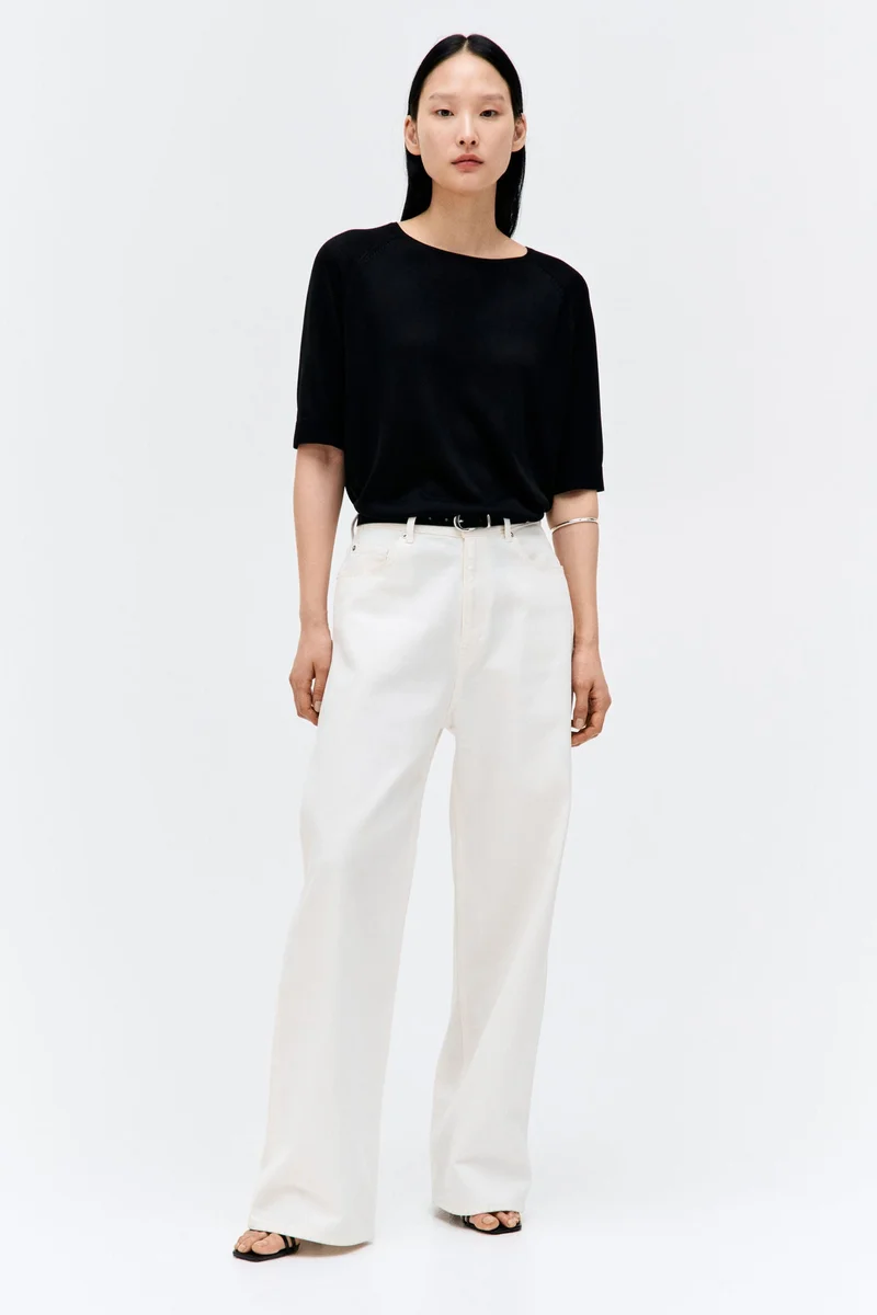 اتش اند ام تي-شيرت محبوك