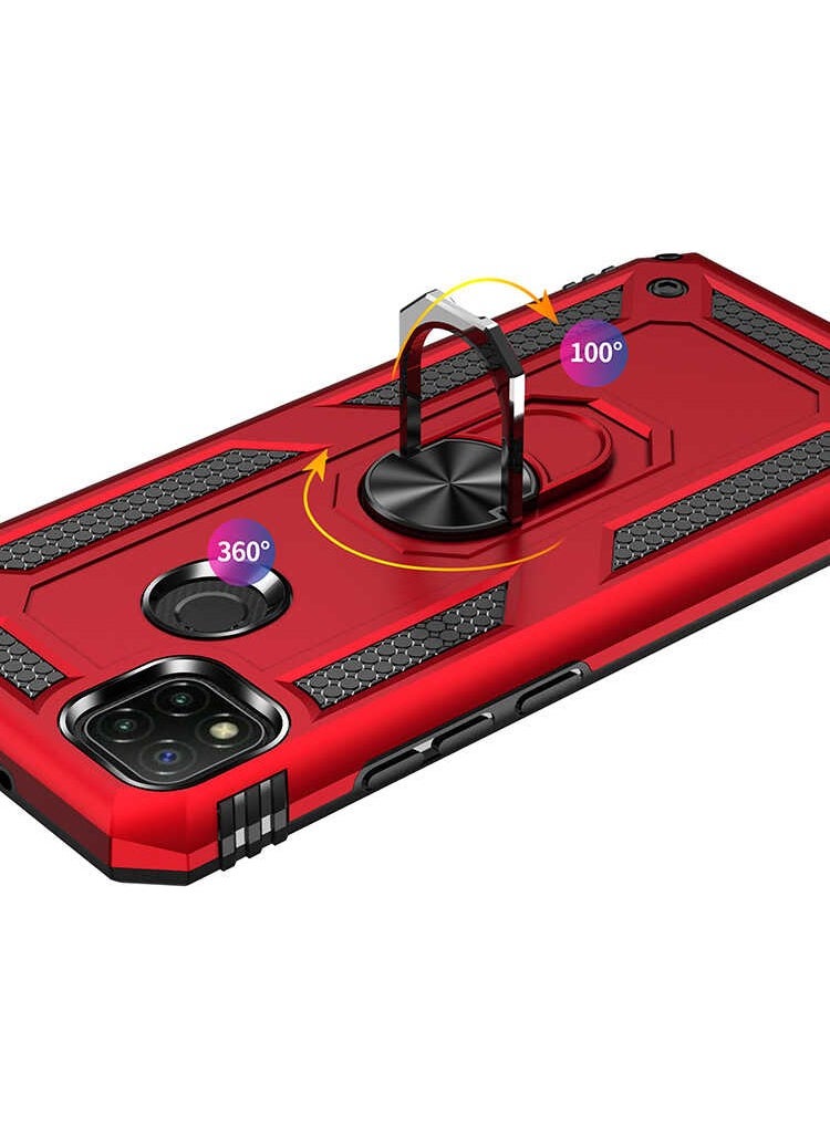 FUJİMAX FUJIMAX Xiaomi Redmi 9c Case Ring Phone Case with Armor Feature Special for Horizontal and Vertical Use  - Image 4