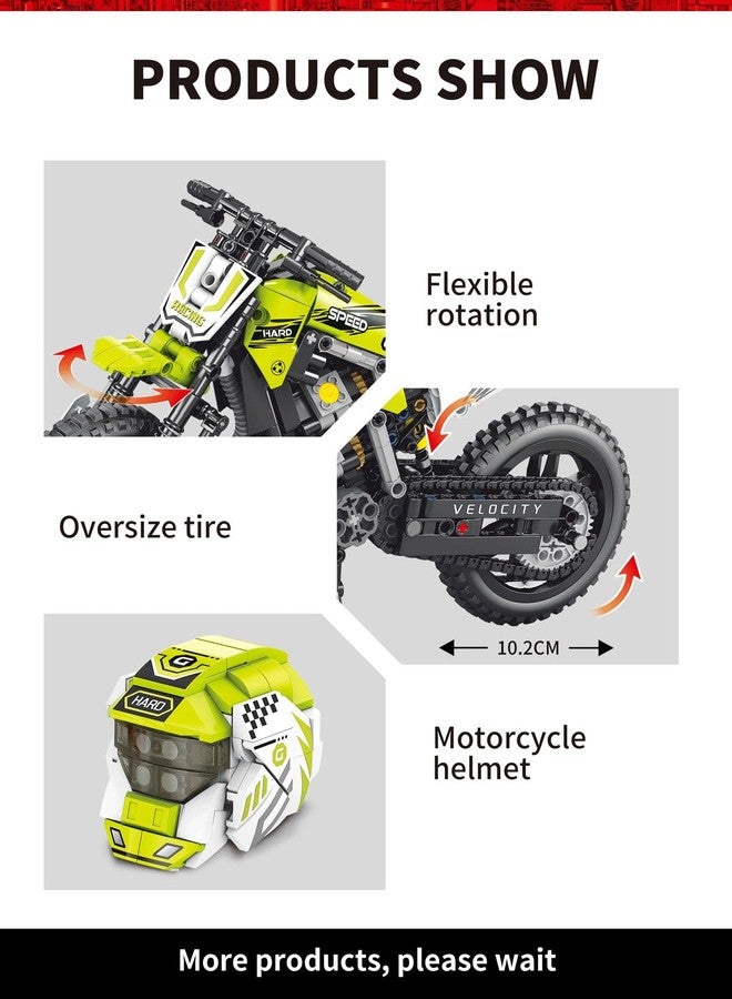 ICW Creative High Tech MOC-Oversized Off-Road Mountain Motorcycle Bike Mechanical Building Blocks Bricks DIY for Kids (566 pc) (Mountain 30016 (576 pc)) - Image 3