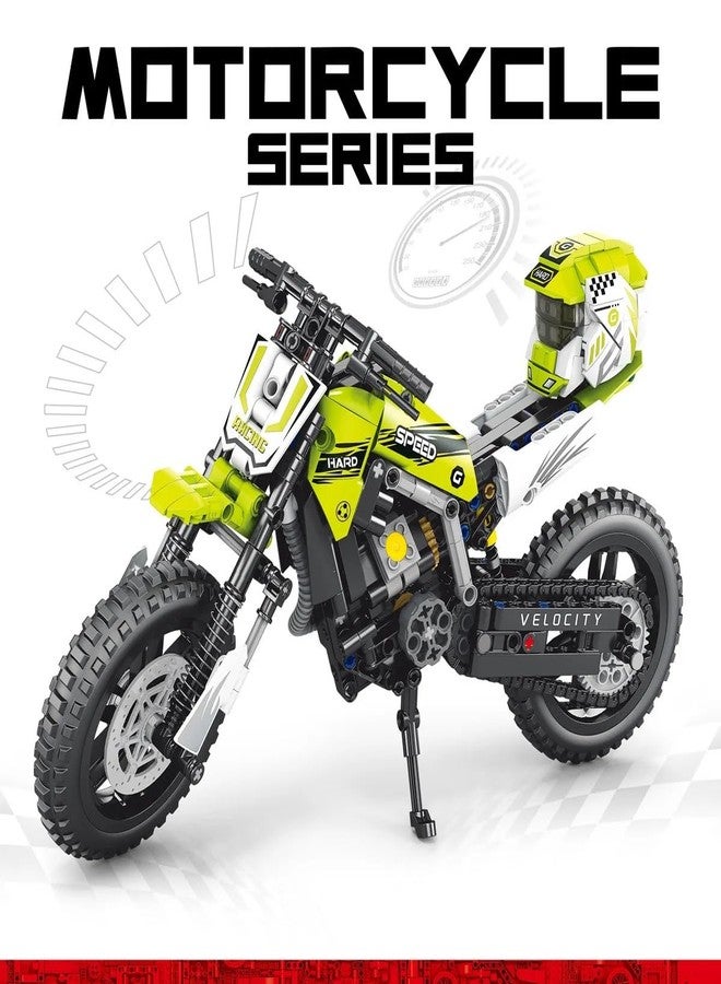 ICW Creative High Tech MOC-Oversized Off-Road Mountain Motorcycle Bike Mechanical Building Blocks Bricks DIY for Kids (566 pc) (Mountain 30016 (576 pc)) - Image 2