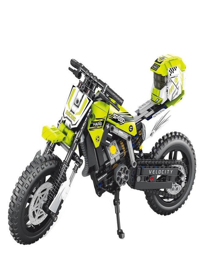 ICW Creative High Tech MOC-Oversized Off-Road Mountain Motorcycle Bike Mechanical Building Blocks Bricks DIY for Kids (566 pc) (Mountain 30016 (576 pc)) - Image 1