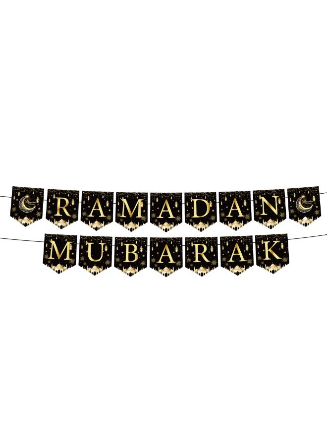Eid Mubarak party supplies, disposable tableware set for 16 people, disposable tableware includes paper plates, paper cups, napkins, tableware set, banner, etc., 9 pieces in total. for ramadan parties - Image 5