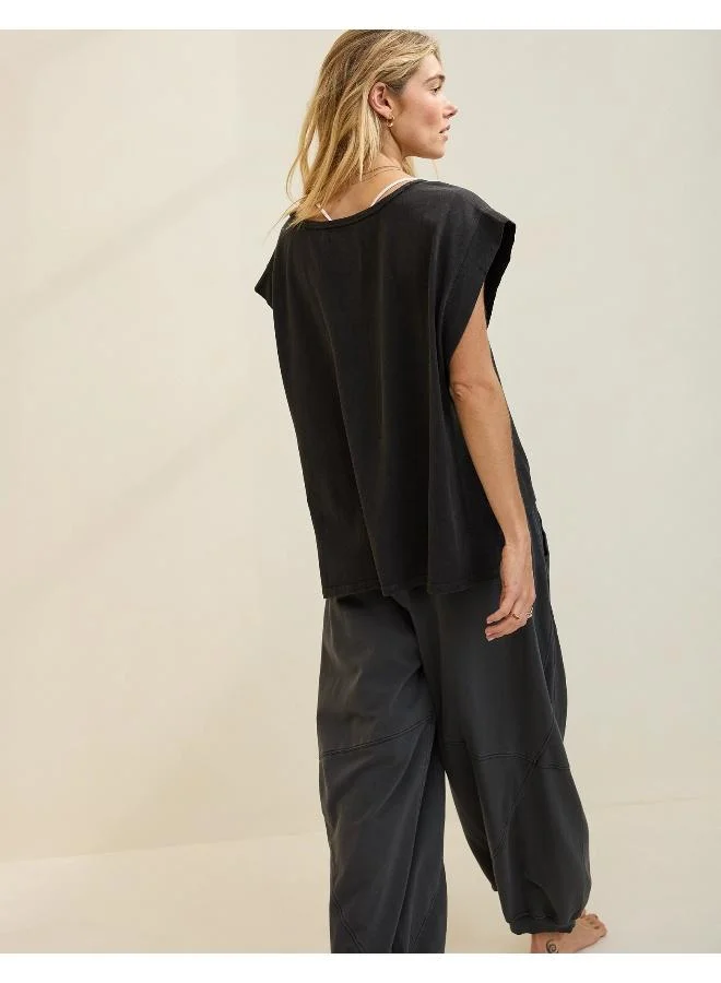 Aerie Aerie Summer Breeze Notch Neck T-Shirt