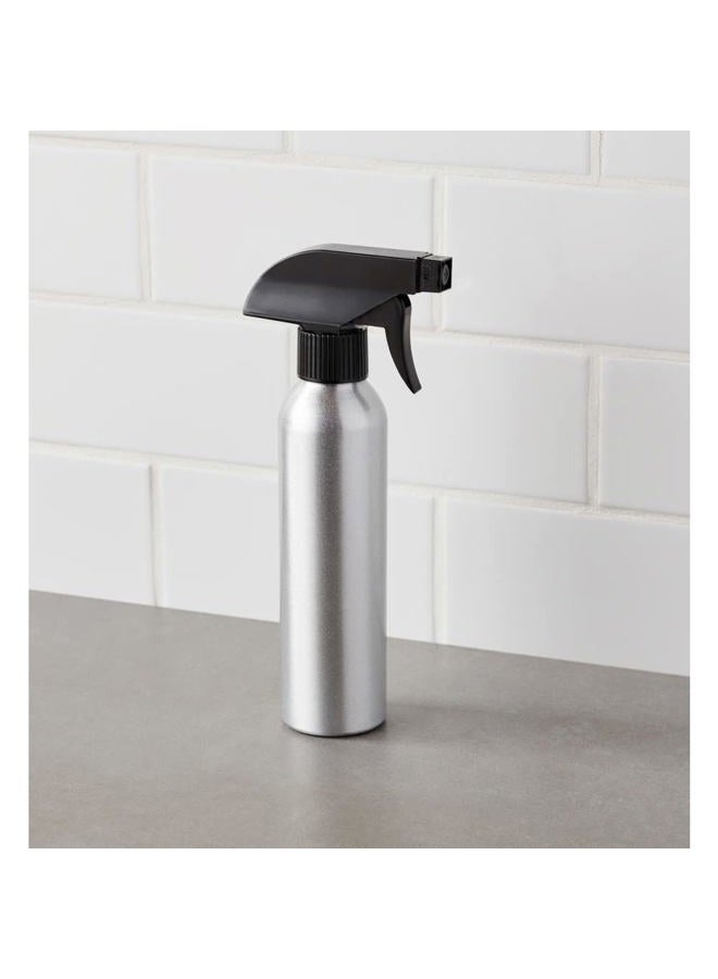 Diane Aluminum Spray Bottle Applicator with Nozzle for Hair Styling and Coloring – Small - 9.4” x 1.5”, 8oz Capacity – Silver - Image 2