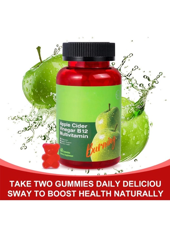 بيرنينج لوف Apple Cider Vinegar Gummies B12,60Gummies - Image 4