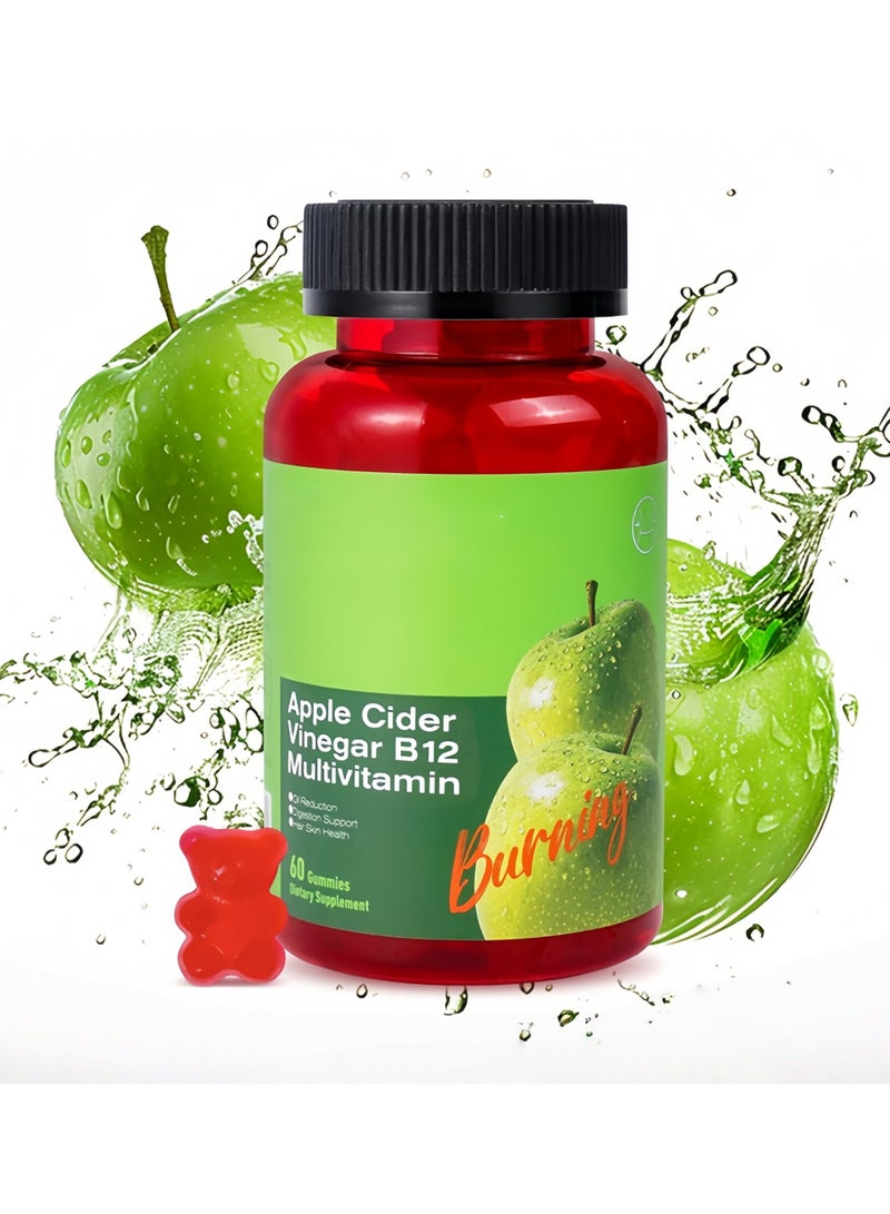 بيرنينج لوف Apple Cider Vinegar Gummies B12,60Gummies - Image 1