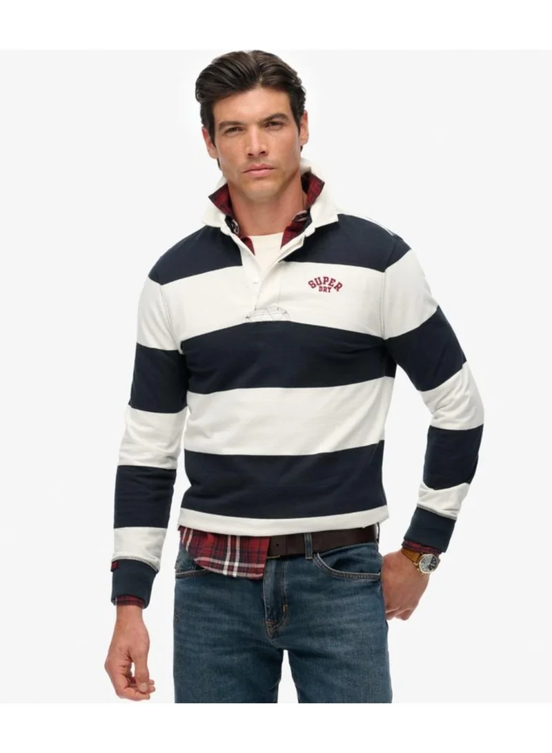 سوبر دراي قميص رجبي مخطط رياضي عتيق