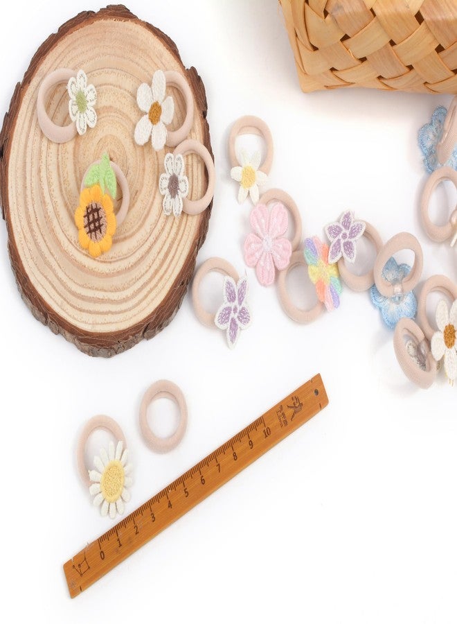 BIANHUAN 20 Pcs Toddler Hair Ties, Girls Hair Accessories Baby Hair Bows Cute Flower Hair Ties Little girls Hair Accessories for Thick Hair, Candy Colors - Image 2