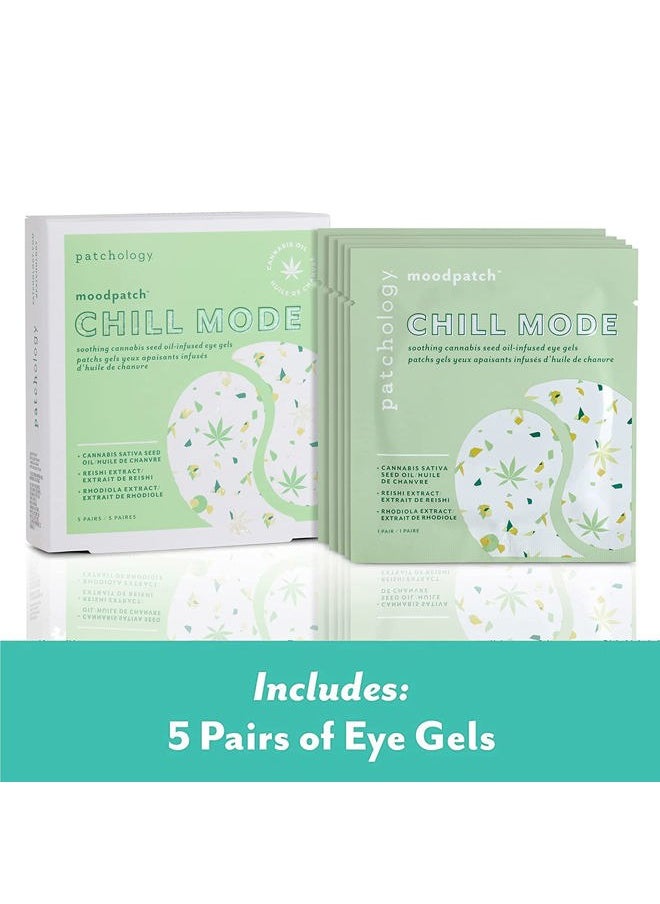 Patchology Chill Mode Hydrating Under Eye Patches - Under Eye Mask For Dark Circles and Puffy Eyes Care, Treatment & Moisturizer - Eye Bags, Puffiness & Wrinkles Reducer (5 Pairs)  - Image 2