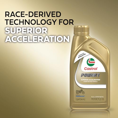 Castrol Power1 4T 10W-50 Full Synthetic Motorcycle Oil, 1 Quart, Pack of 6 - Image 3