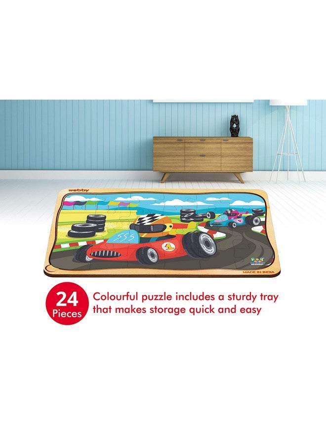 Webby The Go Kart Racing Wooden Jigsaw Puzzle, 24Pcs, Multicolor - Image 2
