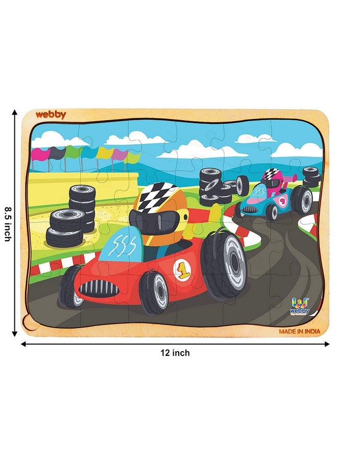Webby The Go Kart Racing Wooden Jigsaw Puzzle, 24Pcs, Multicolor - Image 5