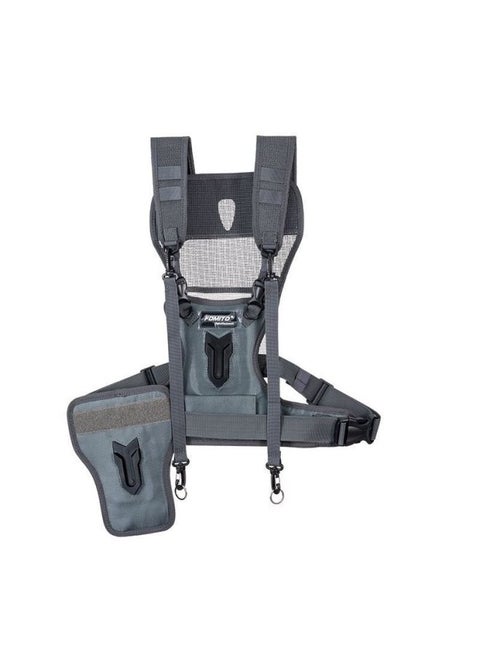 Dual Strap SLR Camera Micro Single Photography Double Shoulder Strap Quick Shopper Waist Camera Shoulder Strap Fomito-Body Color:Shoulder Straps (grey)
