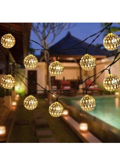 XERGY XERGY Moroccan Ball LED String Fairy Lights Outdoor and Indoor for Home Decoration Light Diwali Lights Christmas Party Warm WhiteCorded Electric Moroccan Ball 