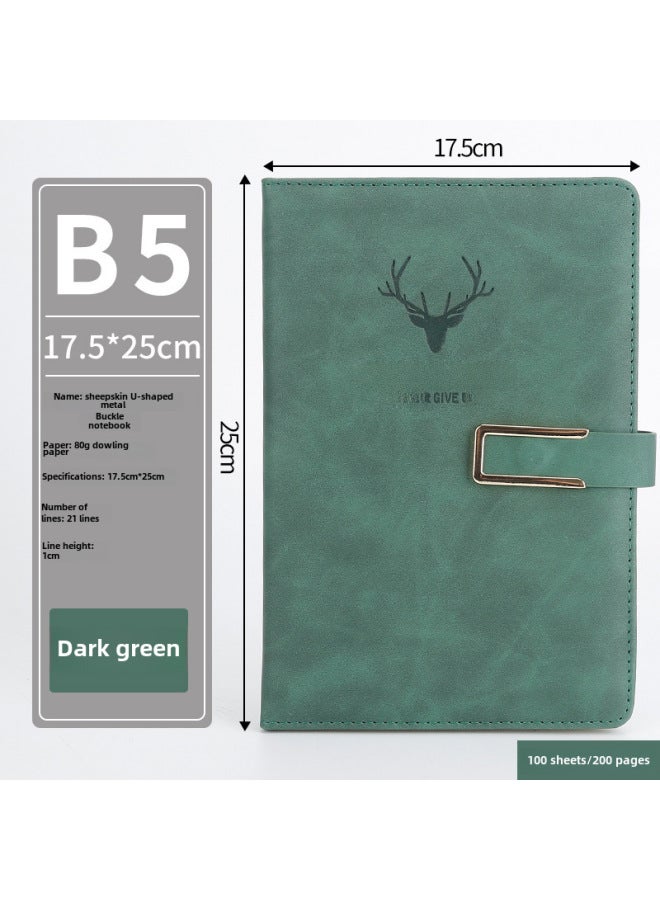 Enterprise A5 Notebook Imitation Belt Buckle B5 Notebook Notebook Business Office Notepad Gift Suit - Image 1