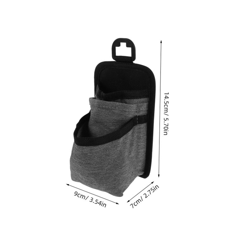 Car Vent Organizer For Sunglasses Phone Cards Grey Storage Holder Mount - Image 3