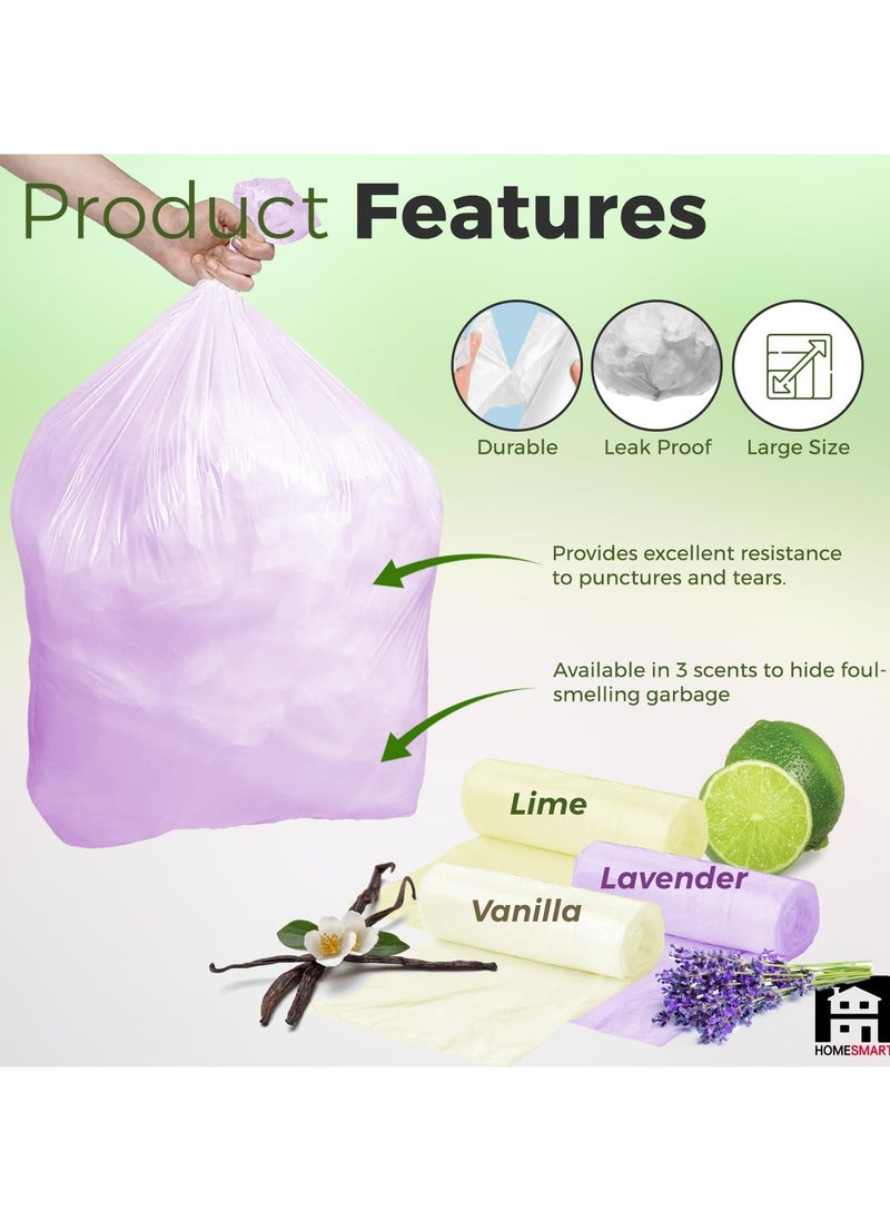 Home Smart Home Smart Fragrance Garbage Plastic Bags Pack of 3 Rolls Size 10 Gallons Good for Kitchen Home Garden and Outdoor Activity Total 90 PCs Fragrance Garbage Bags  - Image 2