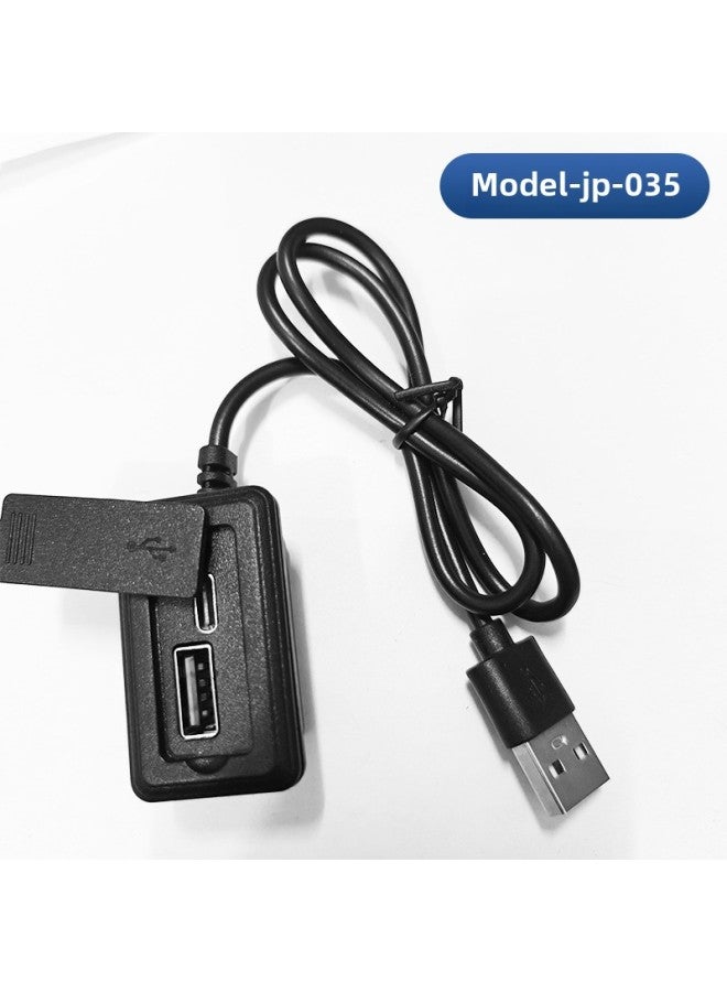 Backpack Usb Charging Cable Bag Android Data Cable Luggage External Usb Charging Cable Interface Accessories-Color:Model-jp-035 (ordinary Fast Charging Type)  - Image 1