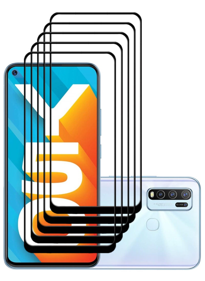 ACLIX 5 Pieces Antistatic ESD Dustproof Premium Quality High Definition Tempered Glass Screen Protector Designed For vivo Y50 - Image 1