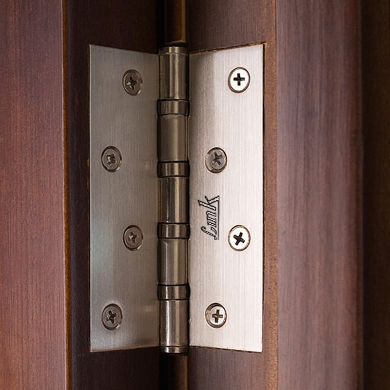 Link مفصلة خلفية 5 إنش | 14 قياس (2.5 مم) فولاذ ثقيل | مفصلات حركة بطيئة للأبواب والخزائن والبوابات | تشطيب مقاوم للصدأ - Image 4