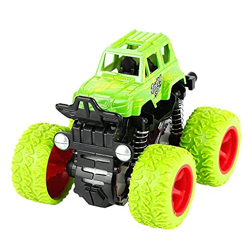 VGRASSP Mini Monster Trucks Friction Powered 360 Degree Stunt Cars for Kids - Push and Go Toddler Toys Inertia Car Toys (Stunt Car Pack of 2) - Image 2