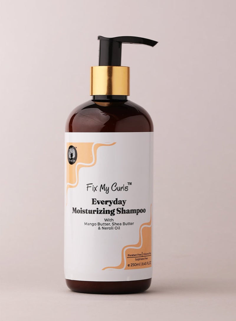 Fix My Curls Everyday Moisturizing Shampoo | 100GM/250GM | For Thick Curly, Wavy & Dry Hair Types | Low Lather, Kid Friendly, Sulphate Free Co-Wash | Cruelty, Paraben & Silicone Free| Anti-Itch & Soothing | Fix My Curls  - Image 4