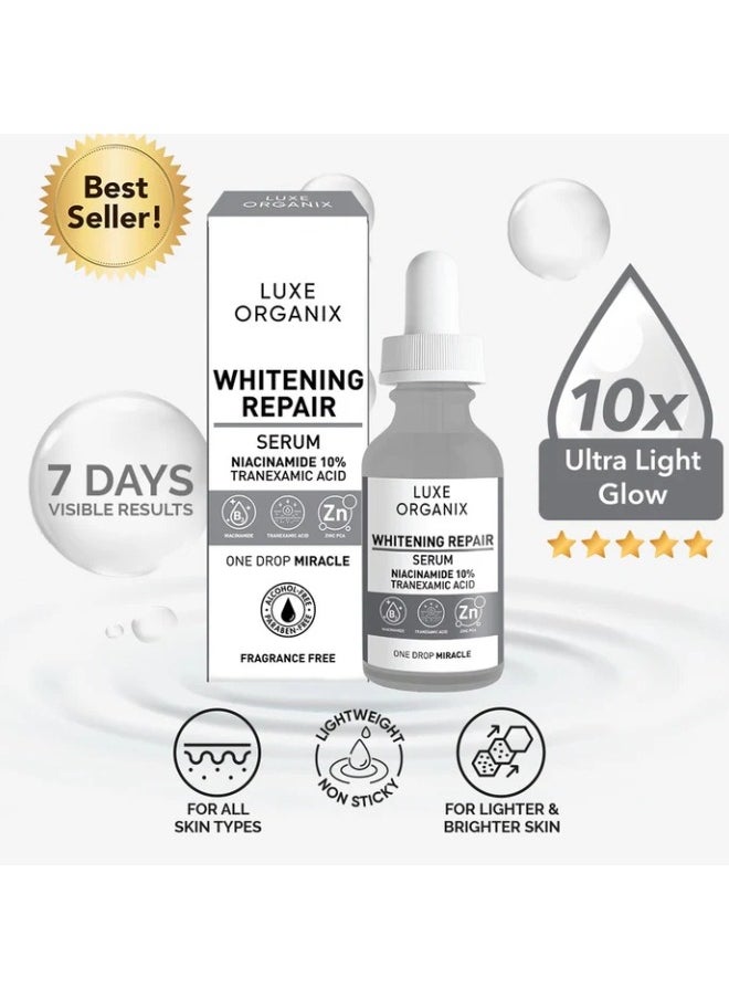 LUXE ORGANIX - Luxe Whitening Repair Ultra Light Glow Serum 30ml - Image 1