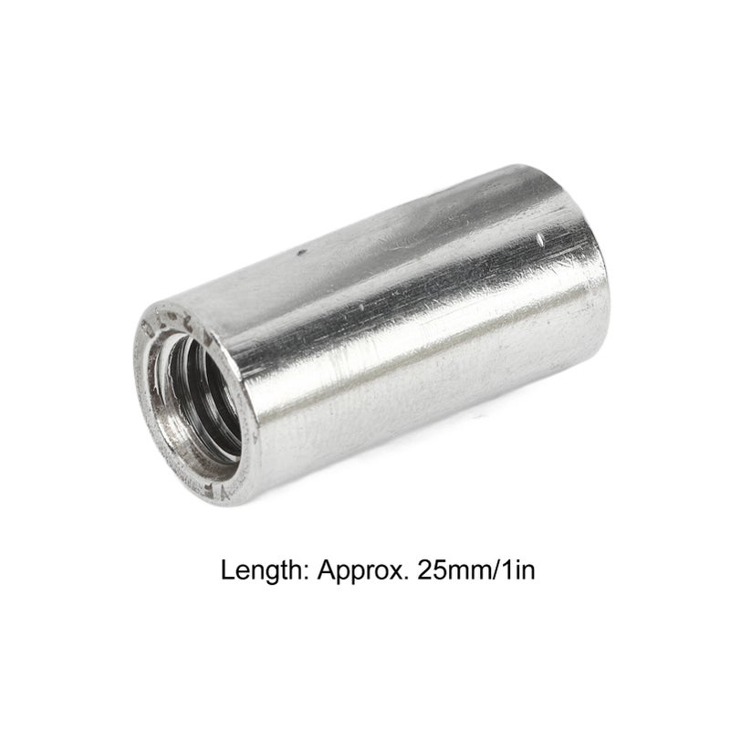 10 قطعة هولة موصل مستديرة M8x1.25 براغي أنثوية، حلقات ربط قضيب L25mm، أغلفة براغية من الفولاذ المقاوم للصدأ لقضيب - Image 3