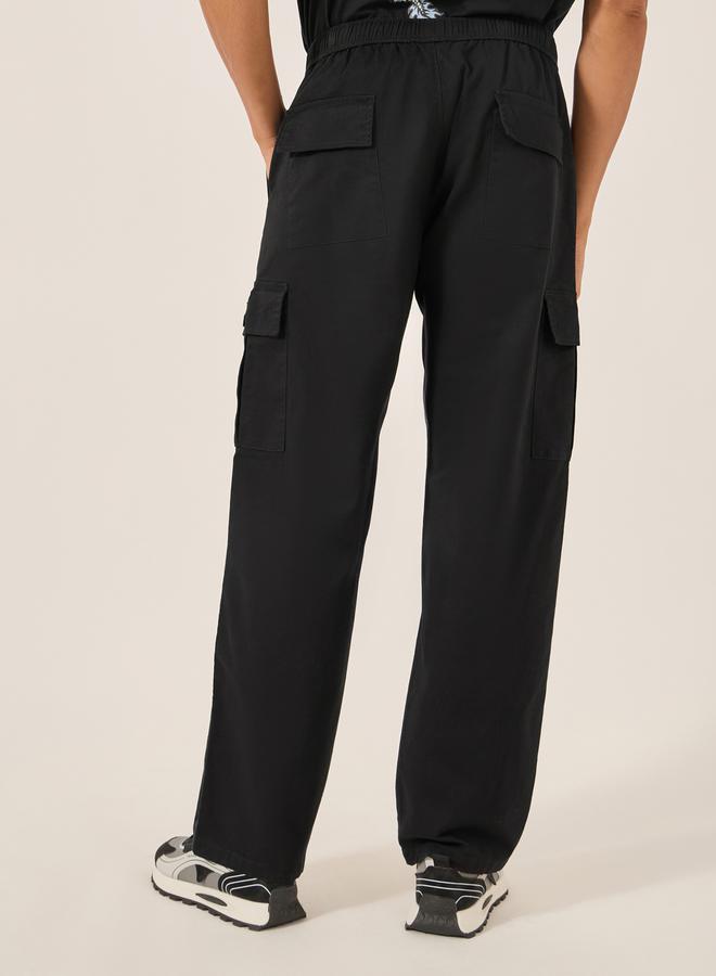 Styli Oversized Twill Cargo Pocket Joggers - Image 4