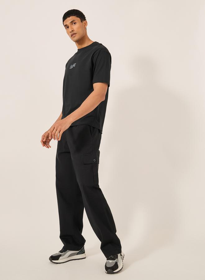 Styli Oversized Twill Cargo Pocket Joggers - Image 2