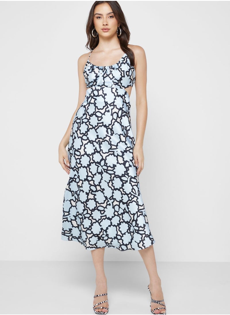 Finders Keepers - Strappy Printed Dress - Image 1