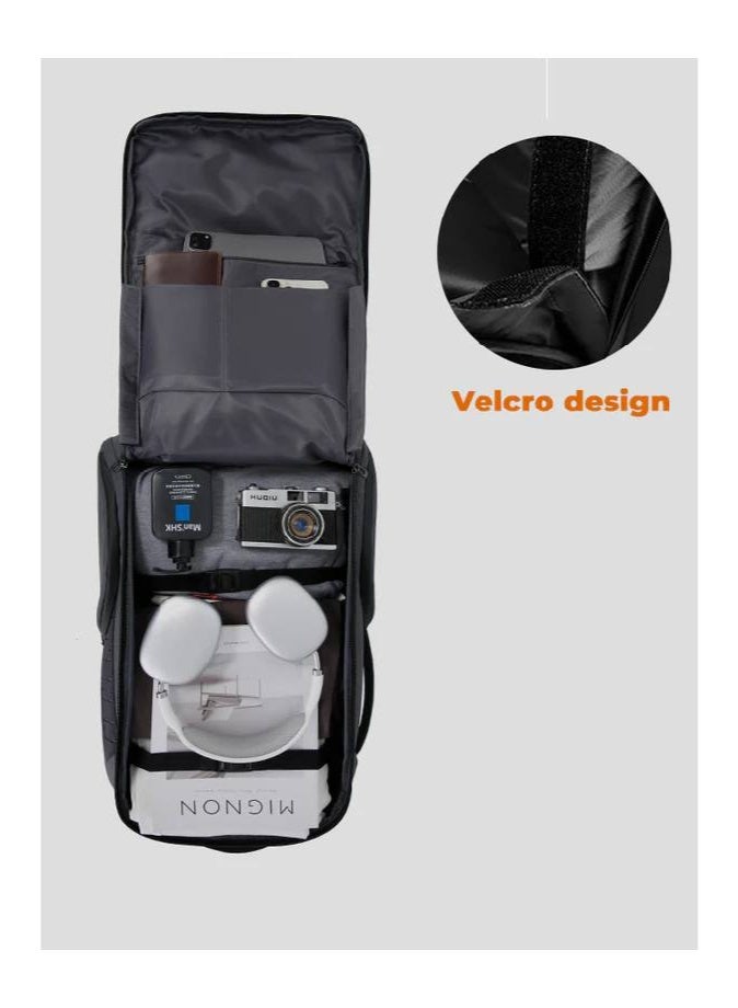 BANGE MultiFunctional Ergonomic 50L Large Capacity 2-in-1 Wheeled Backpack Trolley for Travel - Image 2