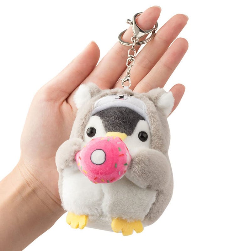 BONICI Men Women Creative Cute Lovely Cosplay Costume Play Changing Clothes Donut Penguin Pendant Keychain Key-Chains Keyring Gift Pendant Handbag Tote Purse Backpack Decoration Car Key -Shiba Inu - Image 1