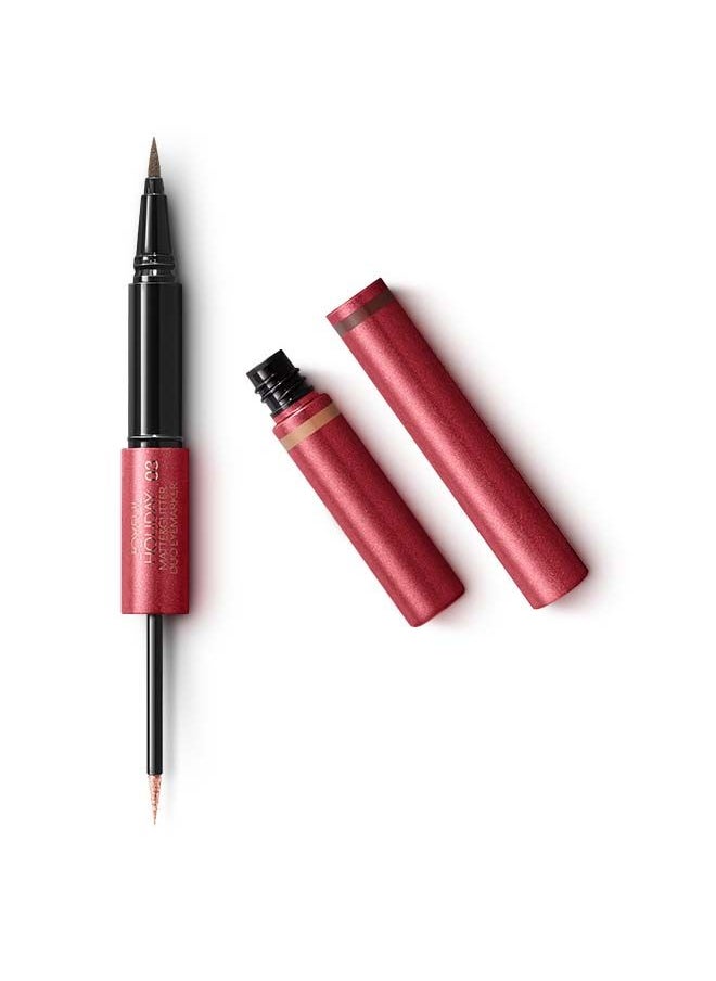 KIKO MILANO Matte And Glitter Duo Eyemarker 03  - Image 1