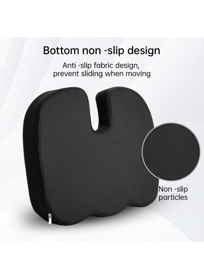 VUSIGN Memory Foam Seat Cushion – Ergonomic Office & Car Chair Support – 46×37×7cm - Image 2