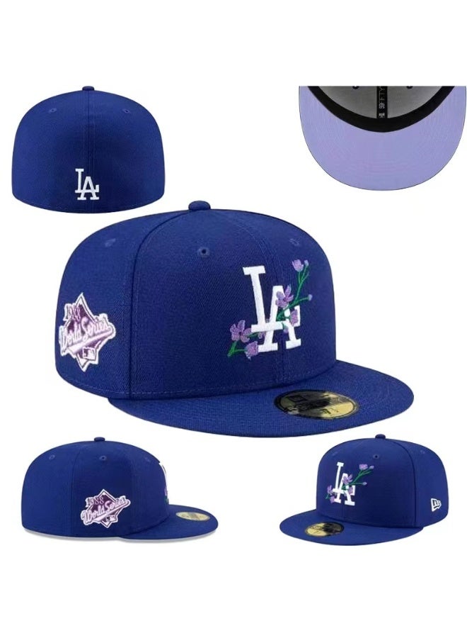 New Era 59FIFTY LA Dodgers 1988 World Series Floral Embroidery Snapback Cap – Royal Blue 606SIZE