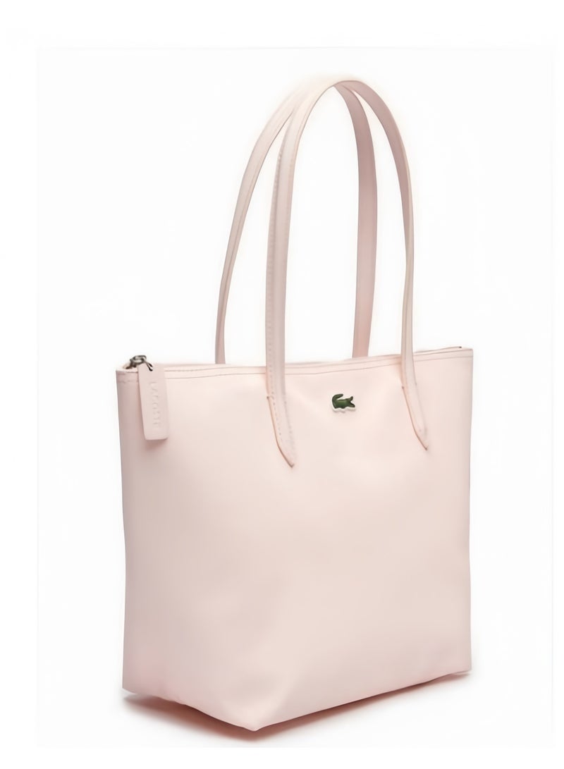 Lacoste Women's L12.12 Concept Fashion Versatile Large Capacity Zipper Camera Bag, Solid Pink Color | 35cm30cm14cm - Image 5