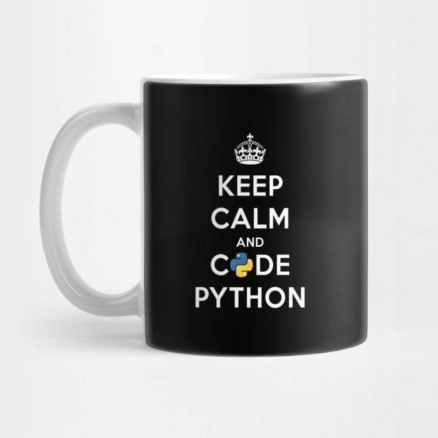 Keep Calm And Code Python - Programming Kupa Bardak
