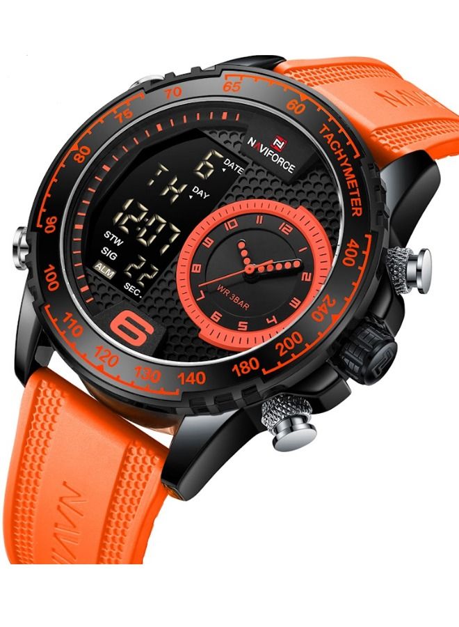 NAVIFORCE Men's Water Resistant Digital/Analog Luxury Sports Watch NF9199  - Image 2