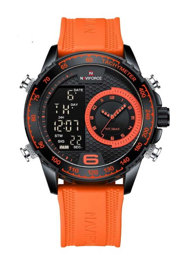 NAVIFORCE Men's Water Resistant Digital/Analog Luxury Sports Watch NF9199  - Image 3