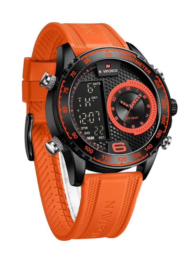 NAVIFORCE Men's Water Resistant Digital/Analog Luxury Sports Watch NF9199  - Image 1