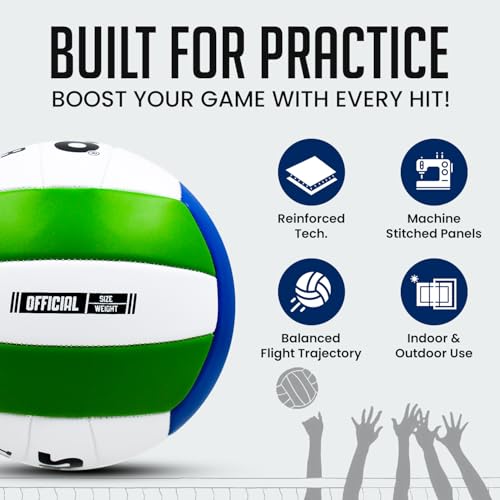 Synco Trainer Volleyball | PVC Volley Ball Machine Stitched | 18 Panel Soft Touch | Durable & Lightweight | Indoor/Outdoor Play | for Youth & Adults Training Volleyball Size- 4 - Image 4