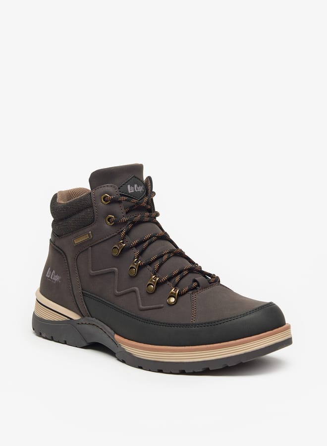 Lee Cooper Mens Logo Detail Chukka Boots with Zip Closure  - Image 1