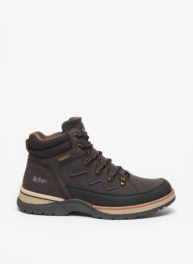 Lee Cooper Mens Logo Detail Chukka Boots with Zip Closure  - Image 3