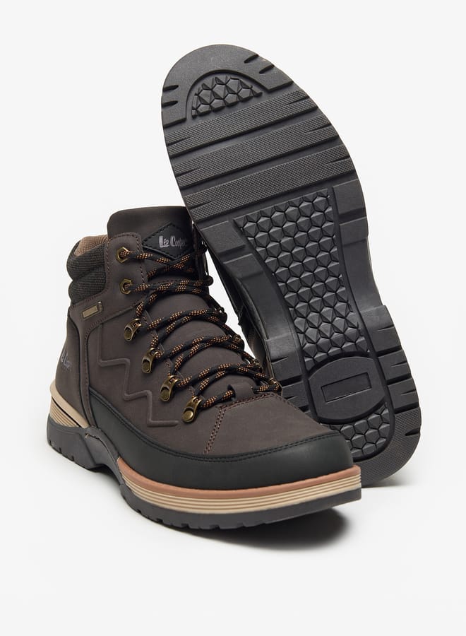 Lee Cooper Mens Logo Detail Chukka Boots with Zip Closure  - Image 4