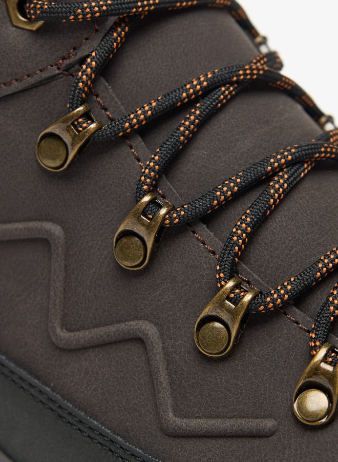 Lee Cooper Mens Logo Detail Chukka Boots with Zip Closure  - Image 5