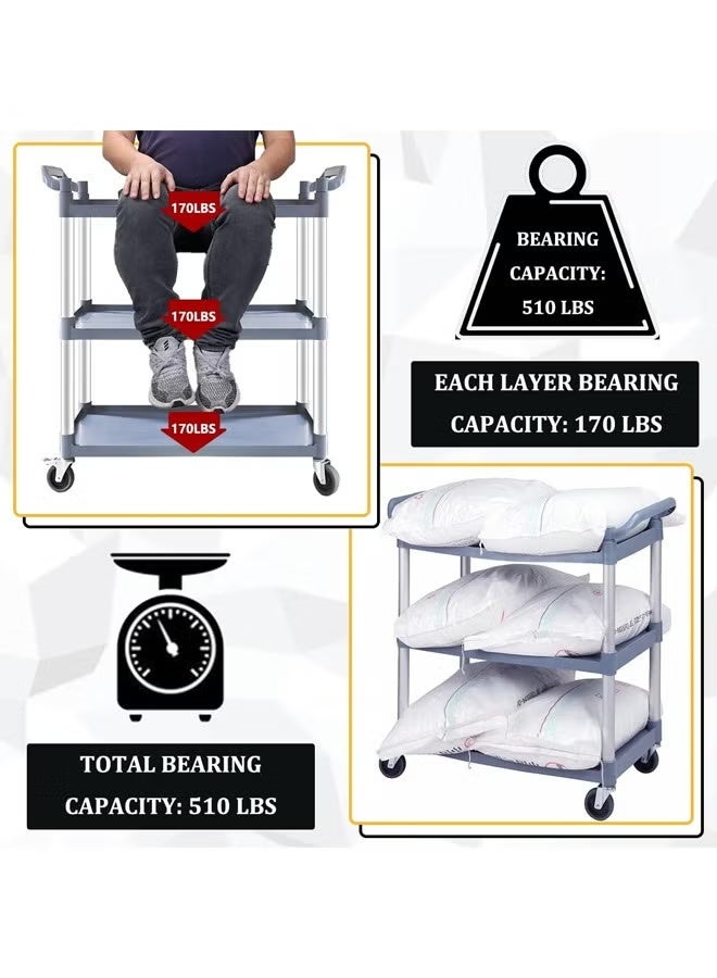 جين فان ل أنا عربة تقديم صغيرة مع رفوف - Image 4