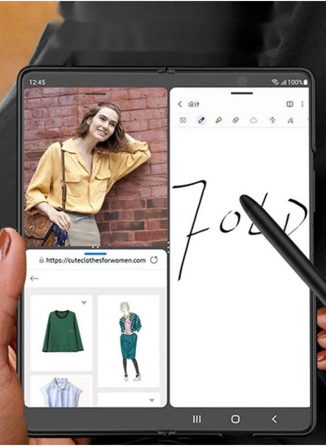 In Air Stylus S Pen for Samsung Galaxy Z Fold2/Fold3/Fold4/S21/S21FE/S21Plus/S22/S22Plus Black  - Image 2