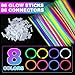 YixangDD 86 PCS Ultra Bright Glow Sticks 8 Inch Glow Sticks Bulk Party Pack Light Up Sticks for Glow Bracelets Necklaces Concerts Christmas Party Supplies with 86 Connectors - Image 4