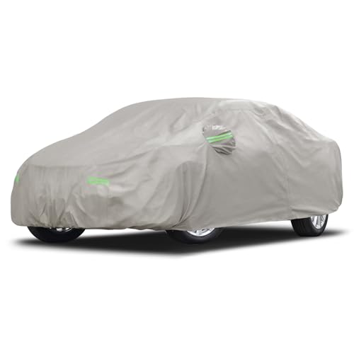 Migaven 6 Layers Car Cover Custom Fit for Toyota Camry 1996-2025, Honda Accord 2001-2025, Waterproof Full Exterior Cover Rain Sun Protection with Door Zipper - Image 1